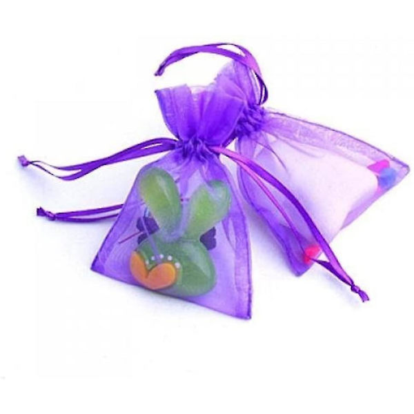 Bryllupssække Organzaposer 100 stk. Sachets Organzaposer 17 * 23cm Perfekt som Bryllupsgaveposer, Smykkeposer, Gaveposer (pur