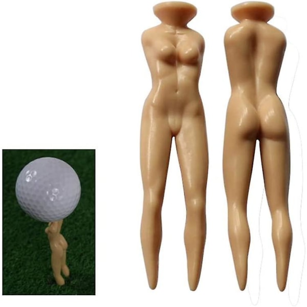 Golf Tees Golf Sexet Pige Nøgen Dame Abs Golf Tees Sjov Holder Hjem Golf Træning 10 Stk