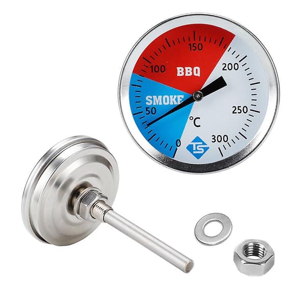 300 Celsius 2 Tommer Rustfrit Stål Grill BBQ Ryger Grill Termometer Temperaturmåler