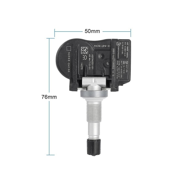 4 st/paket 52933d4100 52933-d4100 TPMS Däcktrycksensor för Sorento Ioniq G90