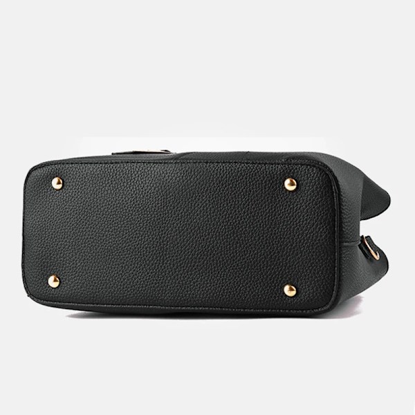 Casual Damväskor Messenger Bags PU Läder Tote Bag Daglig Axelväska Dam Crossbody Väskor beige