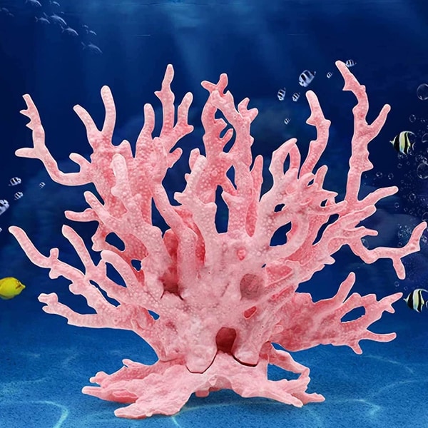 2 stk. Dekorativ Aqua Coral Resin, Kunstig Simuleringskoral, Kunstigt Vand Græs/Decora