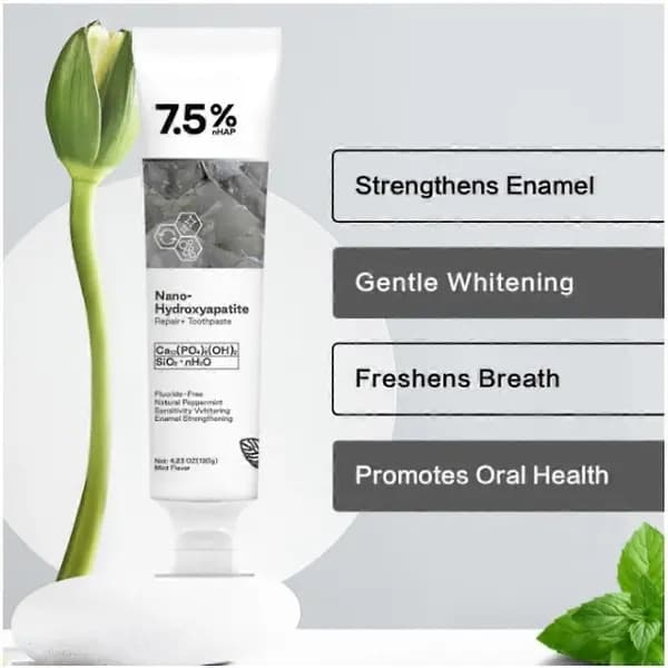 1-3x 7.5% Hap Nano-Hydroxyapatite Toothpaste Deep Cleaning for Sensitive Teeth_Special Gifts 2pcs