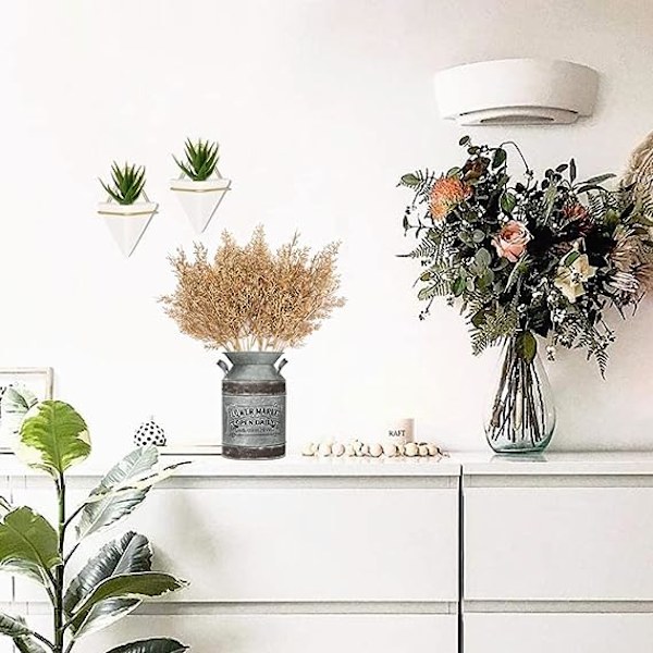 Kunstige planter til julepynt, gullhjortegressbunter, falske busker, blader, kunstig gren, innendørs, utendørs, hjem, hage, fest, hotell, veranda, bryllup
