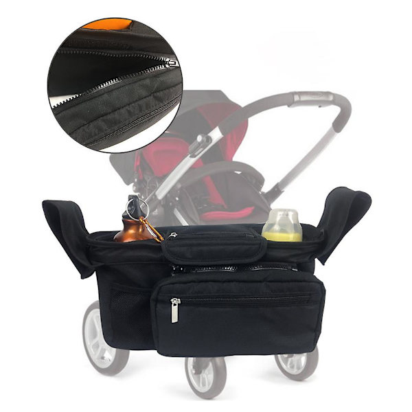 Bleieoppbevaring med isolert koppholder Baby Barnevogn Organizer