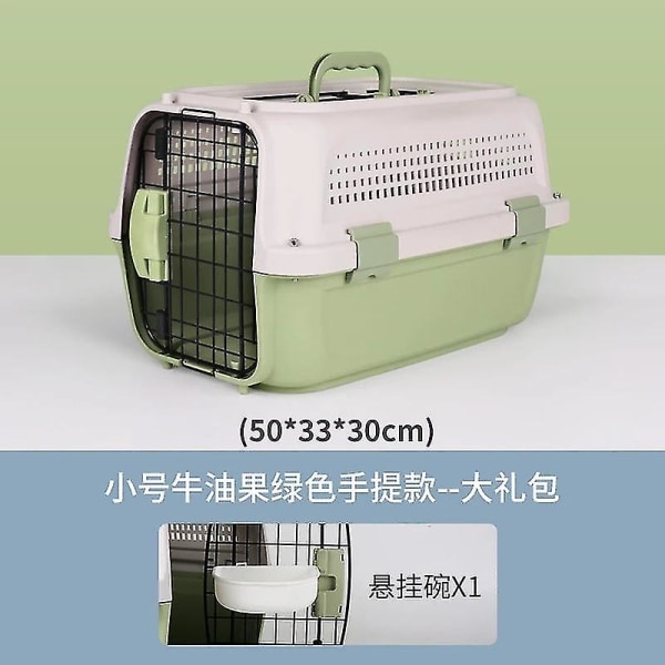 Pet Airways Box Pet Cage Portable Travel Check Box Små hunder Air Box i bilen