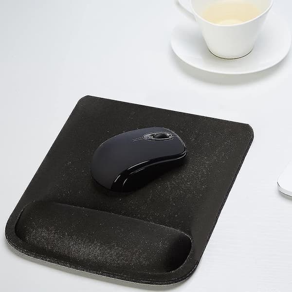 Ergonomisk musepude med memory foam og skridsikker bund til bærbar computer og computer