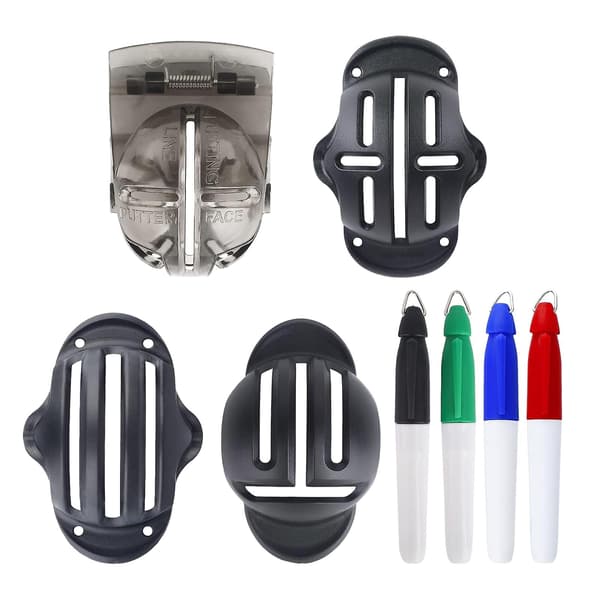 8 stk. tilbehørsspor holdbart putter stencil golfbold liner tegnemarkør pen