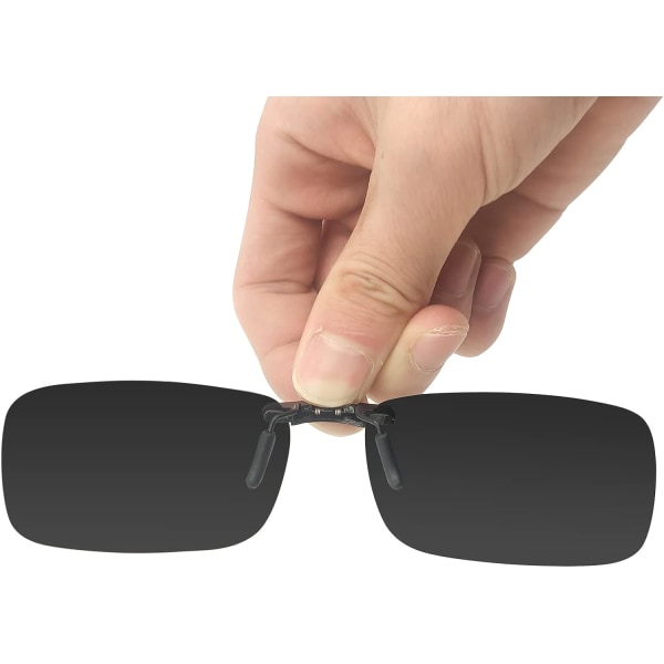 Polariserade Clip-on Solglasögon över Glasögon Anti-bländande UV400 Polariserade Unisex Clip-on Solglasögon för Glasögon Män Kvinnor