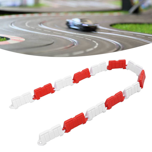 50 kpl. RC-tie-esteet 1/18 RC-autojen drift- ja kilpa-ajoalueen aidat tie-esteet kaukosäädöllä ohjattavien autojen tarvikkeille punainen ja valkoinen