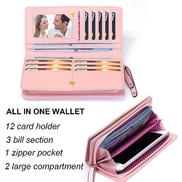 Lett Medium Crossbody Bag for Kvinner, Kamera Skuldervesker Lommebøker med Kvast og Trippel Glidelås Lomme