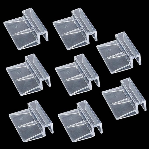 Akryl akvarie låg klips fisk tank glas låg klips støtteholder Universal låg klips til rimløse akvarier (12mm)
