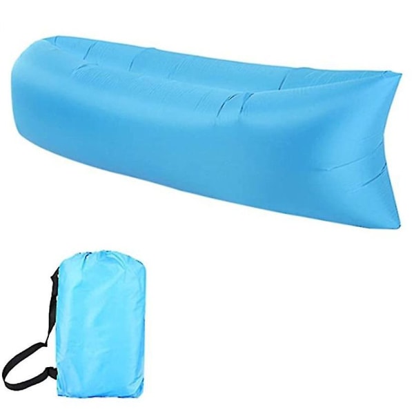 Oppustelig Recliner Luftstol Sofa Seng Sovepose Sofa Strand Camping Lake Gard