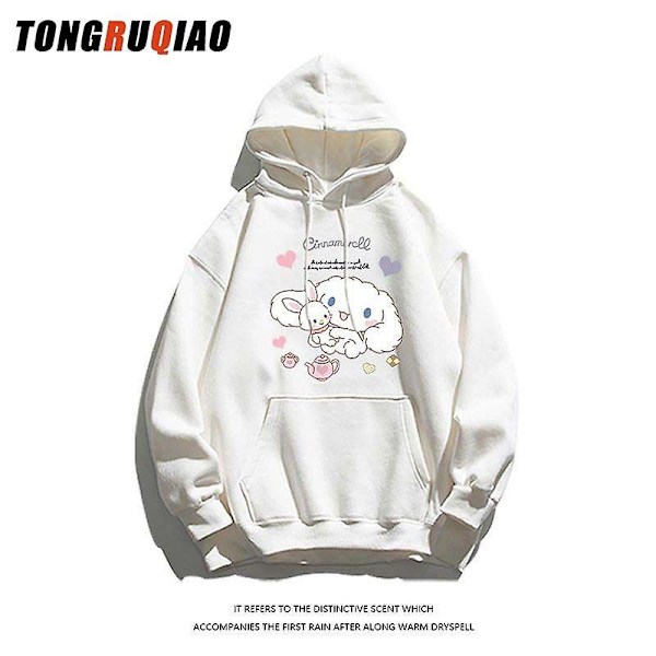 Kawaii Cinnamoroll Hupparit Pojat Tytöt Paita Anime Pitkähihainen Löysä Hupullinen Huippulapset Puserot Lasten Vaatteet