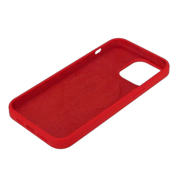 Flexibelt silikonskal kompatibelt med iPhone 13 Pro Max stötdämpande och fallsäkert Red