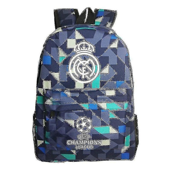 Diamond Real Madrid Uefa Champions League Shoulder Bag Fan Backpack Student School Bag Storage Bag