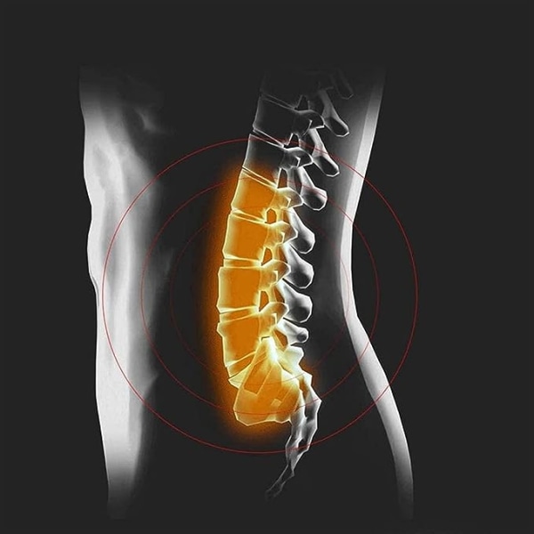 Lumbalsupportbelte Massasje Lumbar Brace Ryggstøttebelte, Menn Kvinner Selvoppvarmende Vibrasjon Magnetisk Terapi Varmt Palass for Smertelindring og Skader