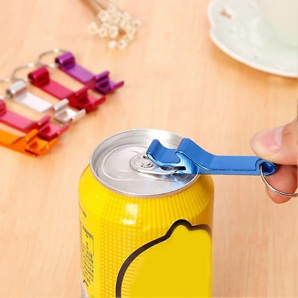 Kannettava 4-in-1 pullonavaaja avaimenperä avaimenperä olut metalli baari myynti A8S9 silver 1pcs