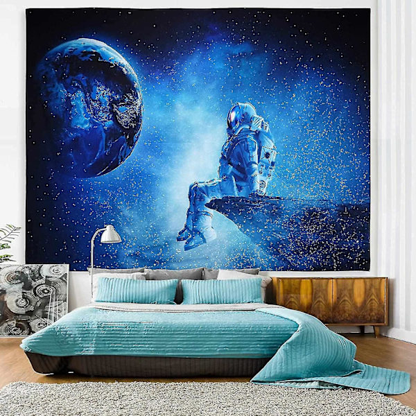 Övrig väggdekor 210x150cm Astronaut Gobeläng Väggbonad Bohemian Hippie Gobeläng Fantasy Space T