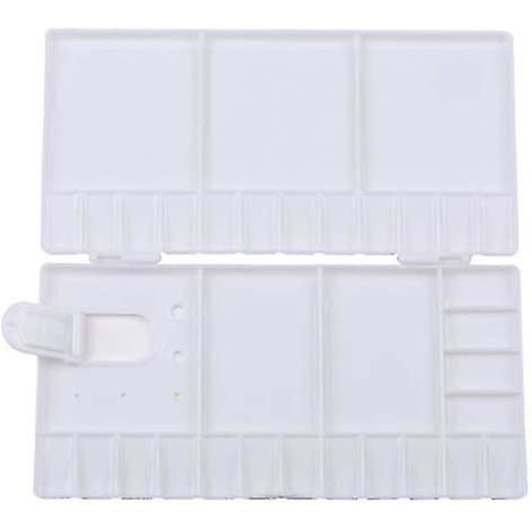 Akvarel Palette med 33 Rum, Foldbar Plastikpalette