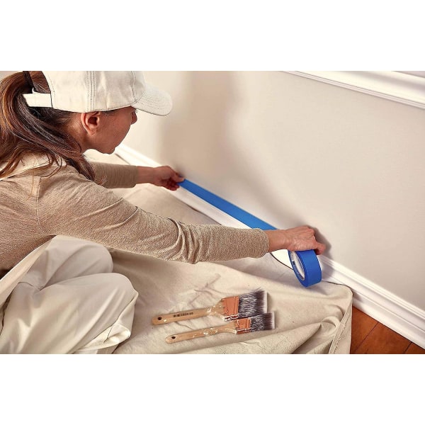 Canvas Drop -kangas maalaukseen (koko 4 x 15 jalkaa - 1 pakkaus) - Pure Cotton Painters -pudotuskangas maalaukseen, huonekaluihin ja lattiaan