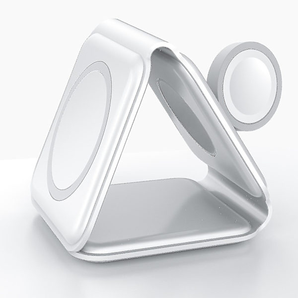 15W Apple MagSafe Magnetisk 3-i-1 Foldbar Trådløs Oplader Telefonholder