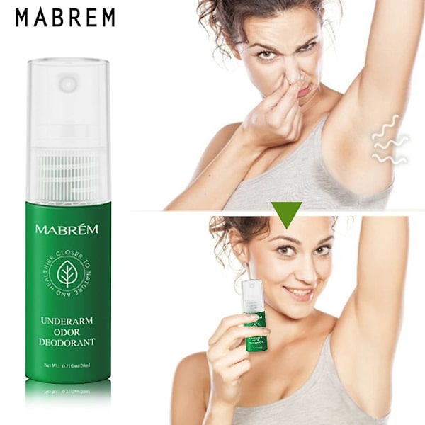 20ml Antiperspirant Deodorant Spray för Armhålor - Tar Bort Lukt och Kroppslukt