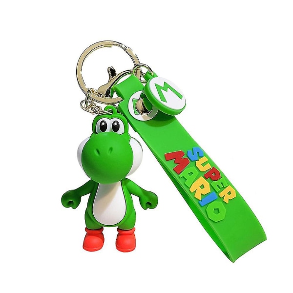 Super Mario Brothers Inspired Keychain - Tecknad Anime Mario Yoshi Nyckelring Nyckelring Hängsmycke Berlock Presenter till vuxna barn fans