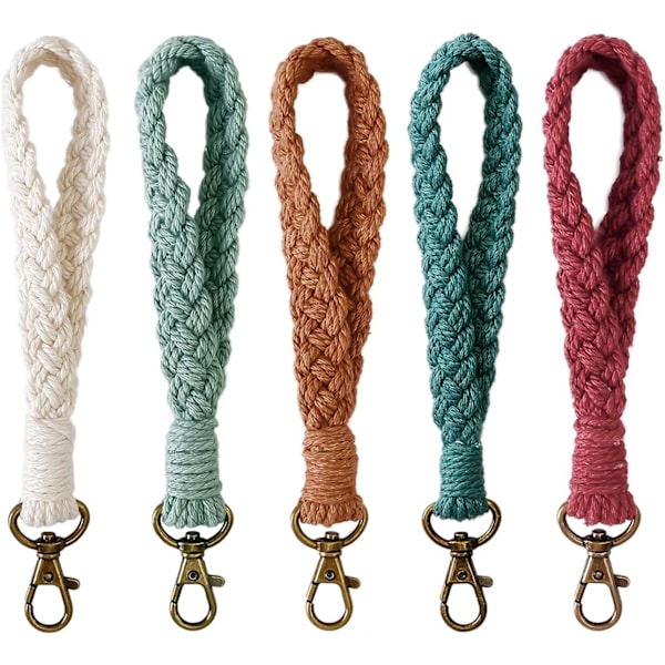 Boheme nøglering armbånd håndlavet kvast håndledsrem nøglering nøglering nøglering håndledsrem kvinder stil