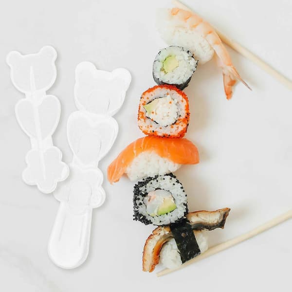 Onigiri formar kit plast risbollstillverkningsformar för DIY 5-delat set
