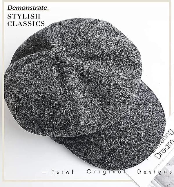 Dame Newsboy Caps Spiss Vinterhatt Beret Vinter Høst Vinter