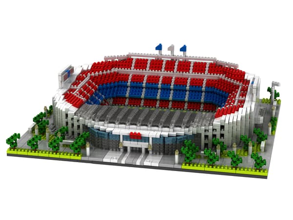 En byggestenmodel med 3800 dele, der kan samles til Old Trafford Stadium. 2