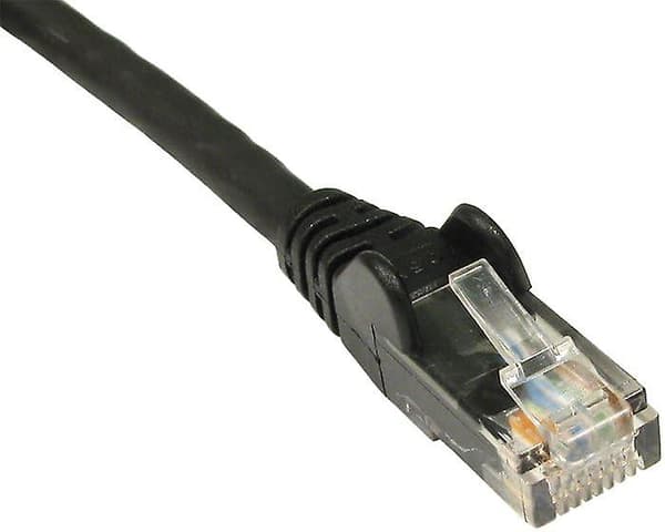 10m Sort Premium Cat5e (forbedret) Netværkskabel - Ethernet - Lan - Patch - Internet - Bredbånd - Router - Hub - Modem -10/100