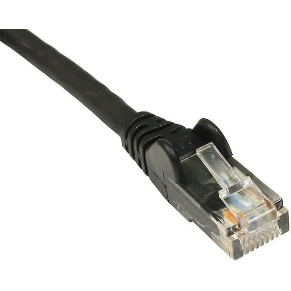 10m Svart Premium Cat5e (forbedret) Nettverkskabel - Ethernet - Lan - Patch - Internett - Bredbånd - Router - Hub - Modem -10/100