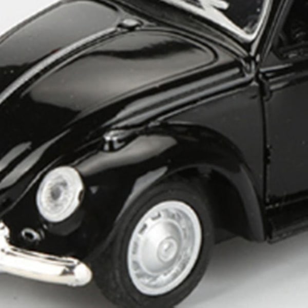 2023 - Vintage Beetle Diecast Pull Back Bilmodell Leksak Vit