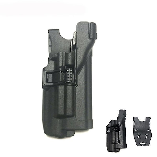 G17 (uden lys) Taktisk Lv3 med lys Lændestol Holster Udendørs Glock med lys Lv3 Højre Hånd Lændestol Holster