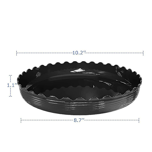 Planteunderlag 10 tommer, 6 pakke plantebakker, planteopsamlingsbakke, blomsterpotteunderlag til indendørs