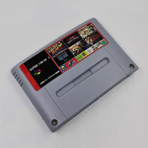 Super 130 i 1 Spil Spilkort til SFC 16 Bit Spillekonsol