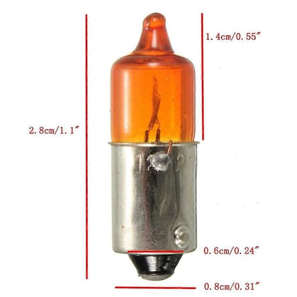 NYE 4 stk. Motorcykel Mini Blinklys Indikator Pære 21W Halogen 2^uk|