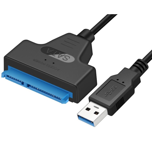 USB -SATA-sovitinkaapeli 2,5" SSD/HDD-asemille, ulkoinen SATA- USB 3.0 -muunnin ja -kaapeli, USB 3.0-SATA III -muunnin (SATA-USB 3.0 Converter Ca