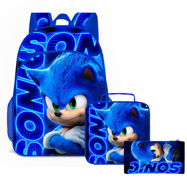SONIC Skolryggsäck för grundskoleelever Trestegs- och tvåstegsset Axelväska Pennfodral Dacron Fodermaterial Dacron Yttermaterial Two piece set