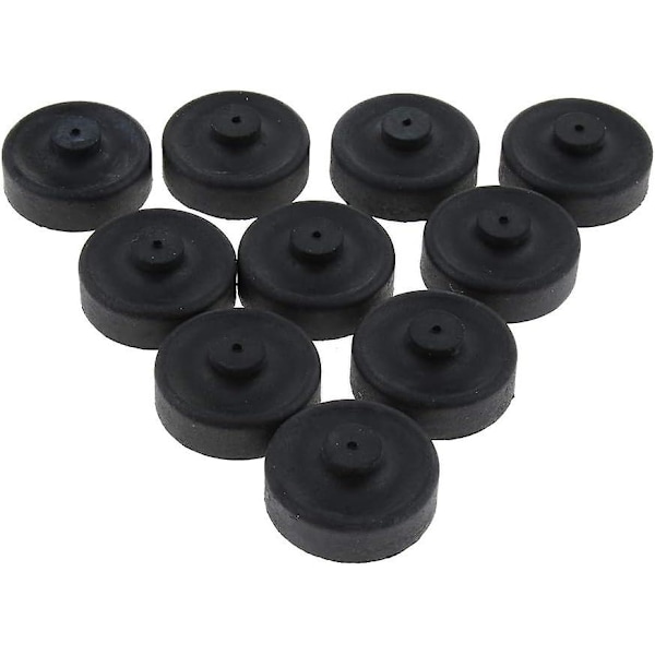 10 stk. Gummikopdele Membran Luftpumpe Til Akvarium Fiskeri Pumpe Udskiftning, Sort, 2