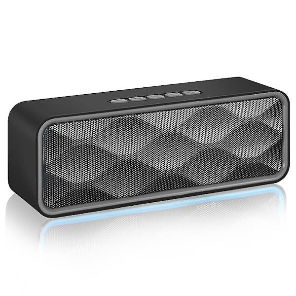 Bluetooth-kaiutin, kannettava langaton ulkokaiutin (hopeaharmaa)