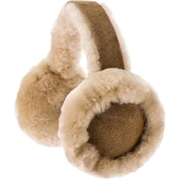 Äkta fårskinn-öronmuffar - Chestnut