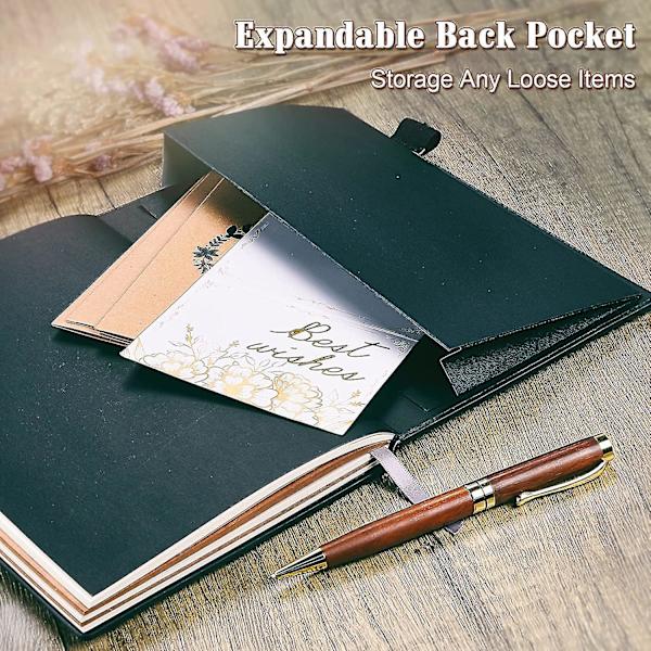 Läderjournal Vintage Notebook med penna