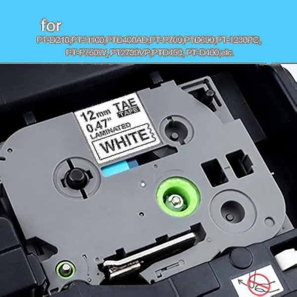 10 Pack P Touch Label Maker Tape Replacement For Brother Tze-231 Tze Tape 12mm 0.47 Laminated White