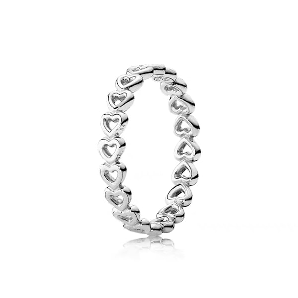 925 Sterling Silver Ring för kvinnor med kubisk zirkonia sten måne och blommig stil bröllop smycken gåvor PYR031 8