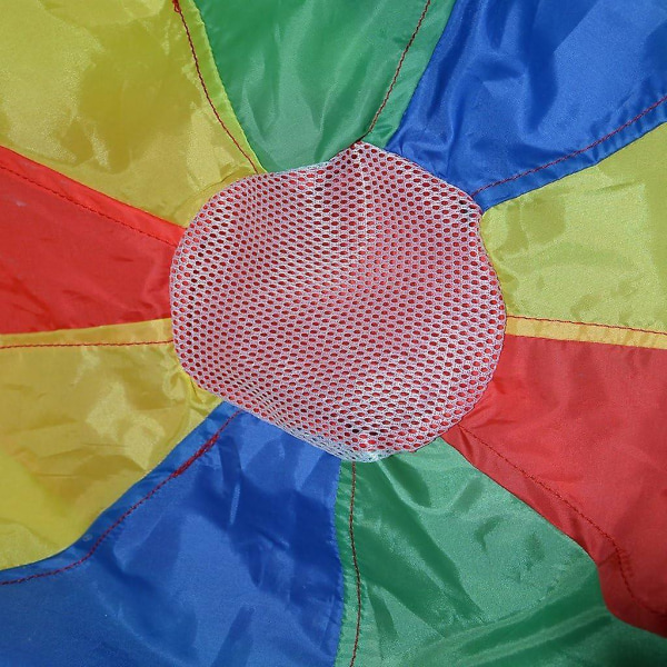 Lasten lasten Urheilukehitysleikki Rainbow Sateenvarjo Laskuvarjo 8 kahvalla Lasten telttaleikki, Perheharjoitus ulkona