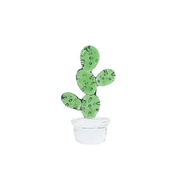 Cactus Godt håndverk Dekorativ glassfigur til bord