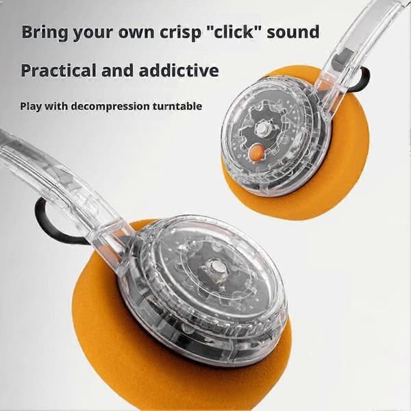 Bluetooth-kuulokkeet Läpinäkyvät Mecha-kuulokkeet Black 1pcs